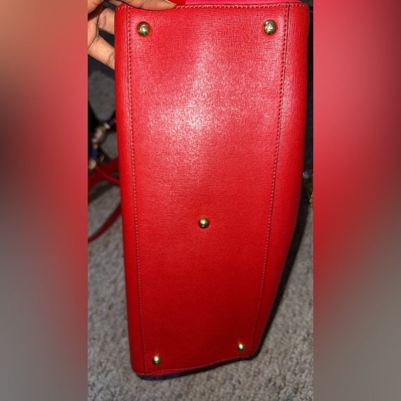 Fendi Jours Bag Red leather satchel tote - Picture 6 of 11